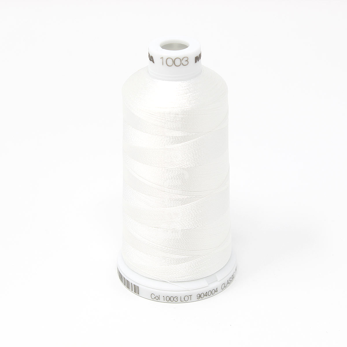 Madeira Polyneon No. 40 Embroidery Thread - Super Strong White Polyester For Smooth Machine Sewing