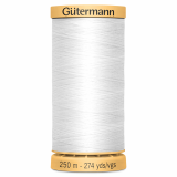 Gutermann Cotton 250m White