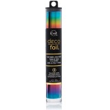 iCraft Deco Foil Pack of 5 Sheets 15 x 30cm - Rainbow
