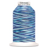 Gutermann Bulky Lock 80 1000m Variegated Blue