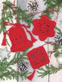 Christmas Tree Decorations: Red Crochet Kit