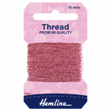 Hemline Glitter Thread 10m - Pink
