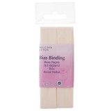 Hemline Bias Binding Polycotton 2.5m x 25mm Cream