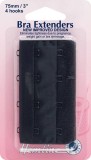 Bra Back Extenders: 75mm: Black