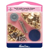 Hemline Yacht and Caravan Snaps Starter Sets - Gold