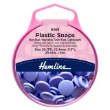 Hemline KAM Plastic Snaps 25 x 12.4mm Sets Lilac