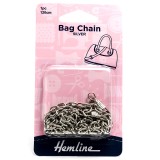 Hemline Bag Chain 120cm Nickel