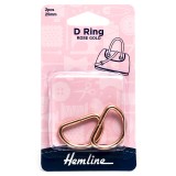 Hemline D Ring 25mm Rose Gold 2 Pieces
