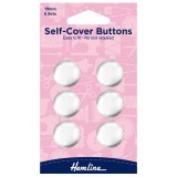 Hemline Self Cover Buttons Metal Top - 19mm