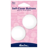 Hemline Self Cover Buttons Nylon - 38mm