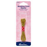 Hemline Beading Cord Elastic Gold 5 Pack ofs of 4.5m x 1.3mm