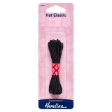 Hemline Hat Elastic 4m x 1.3mm Black