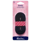 Hemline Non-Roll Knitted Elastic 3m x 6mm Black