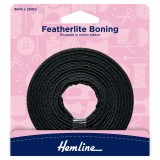 Hemline Featherlite Boning 2m x 8mm Black