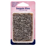 Hemline Sequin Pins Nickel - 13mm, 2900pcs