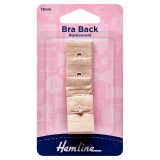 Hemline Bra Back Replacement Nude - 19mm
