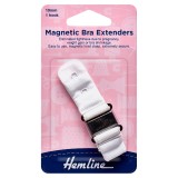 Hemline Magnetic Bra Extender White - 19mm