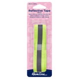 Hemline Reflective Sew-In Tape Yellow - 2m x 25mm