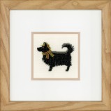 Lanarte Counted Cross Stitch Kit - Dog in Hat (Linen)