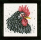 Lanarte Counted Cross Stitch Kit - Black Chicken