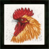 Lanarte Counted Cross Stitch Kit - Brown Rooster