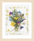 Lanarte Counted Cross Stitch Kit - Bouquet of Field Flowers (Aida)