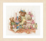 Lanarte Counted Cross Stitch Kit - Bears and Toys (Aida)
