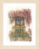 Lanarte Counted Cross Stitch Kit - Flower Balcony (Evenweave)