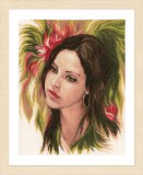 Lanarte Counted Cross Stitch Kit - Bewitching Youth (Linen)