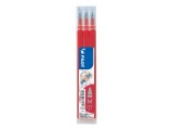 Pilot FriXion Ball Erasable Gel Pen REFILLS, Pack 3 Medium Tip, RED