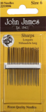 John James Sharps Needle Size 6