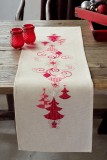 Vervaco Embroidery Kit Runner - Christmas Decs