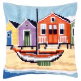 Vervaco Cross Stitch Cushion Kit - Boat