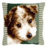 Cross Stitch Kit: Cushion: Terrier Puppy