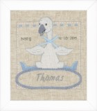 Vervaco Counted Cross Stitch  - Birth Record - Goose with Bow