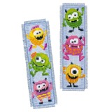 Vervaco Counted Cross Stitch  - Bookmark - Little Monsters - Set of 2