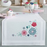Vervaco Embroidery Kit Runner - Modern Flowers