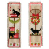 Vervaco Counted Cross Stitch  - Bookmark - Christmas Atmosphere - Set of 2