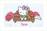 Vervaco Counted Cross Stitch  - Birth Record - Kitty in the Park