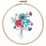 Embroidery Kit with Ring - Modern Flowers