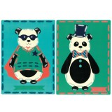 Vervaco Embroidery Kit Cards - Circus - Set of 2