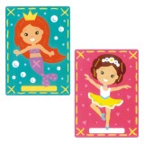 Vervaco Embroidery Kit Printed Cards - Mermaid and Ballet - Set of 2