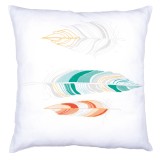 Vervaco Embroidery Kit Cushion - Feathers