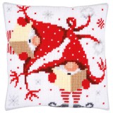 Vervaco Cross Stitch Cushion Kit - Christmas Gnomes II