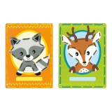 Vervaco Embroidery Kit Cards - Raccoon & Deer - Set of 2