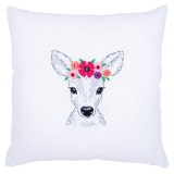 Vervaco Embroidery Kit Deer with Flowers