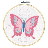Embroidery Kit with Ring - Butterfly