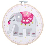 Embroidery Kit with Ring - Elephant