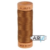 Aurifil 80 2372 Dark Antique Gold  274m