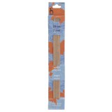 Pony Double Ended Knitting Pins Set of Five Maple 20cm x 3mm